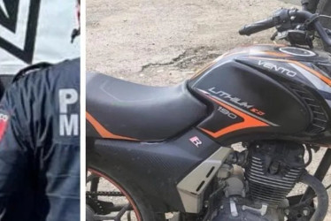 Foto| LA PATRIA La moto incautada.