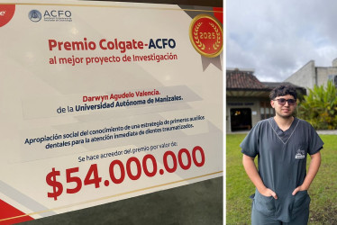 La Universidad Autónoma de Manizales se lleva el premio de Investigación Odontológica Interinstitucional Colgate - ACFO 2025.