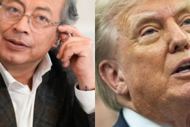 Gustavo Petro y Donald Trump, presidentes de Colombia y Estados Unidos.