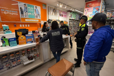 Operativo ‘Plan 18h’ en el centro de Manizales. 