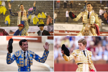 Cormanizales anunció la participación de José Arcila, Manuel Libardo (arriba), David de Miranda y Borja Jiménez (abajo) en la Temporada Taurina del 2026. Van 18 toreros confirmados.