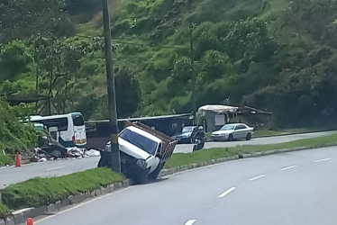 Accidente de este miércoles.