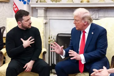 Volodímir Zelenski y Donald Trump.