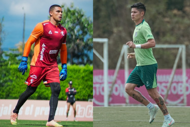 Joel Graterol, portero del América de Cali, y Jorman Campuzano, volante de Atlético Nacional, están listos para la semifinal de ida de la Copa Colombia.