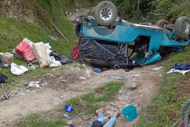 El 2 de noviembre, el accidente de un yip que cayó de una vía colmó la paciencia de ciudadanos, que piden atender la carretera en una vereda de Caldas. La Alcaldía promete enviar maquinaria "en las próximas semanas".