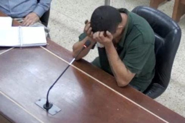 En la audiencia cuando lo capturaron.