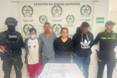 En Guática (Risaralda) capturaron a cuatro integrantes de la banda Los Cochos, el otro fue capturado en Tolima