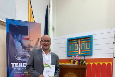 Fotos I Cortesía para LA PATRIA  Carlos Alberto Agudelo Agudelo, autor del libro Diálogos sobre la argumentación de los jueces.