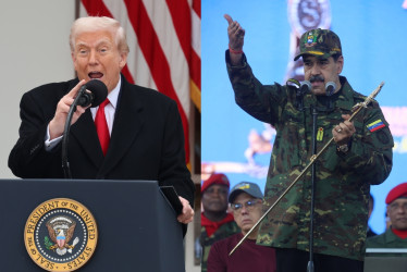 Donald Trump, presidente de Estados Unidos, y Nicolás Maduro, presidente de Venezuela.