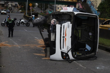 El accidente de este sábado en Manizales.
