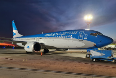 Boeing 737 MAX LV-KNR de Aerolíneas Argentinas.
