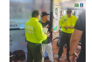 El momento de la captura. 