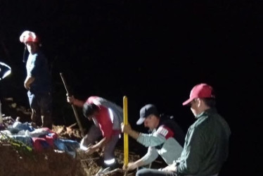 El derrumbe que acabó con una vida 