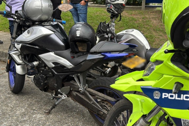 La moto del caso de ayer.