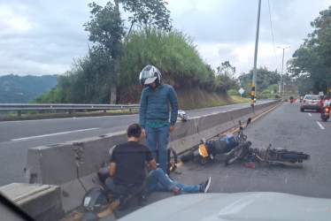 Accidente entre Manizales y Chinchiná 