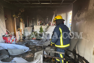 El incendio ocurrió en la vereda Pueblo Viejo de Riosucio, en el Alto Occidente de Caldas.