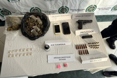 Foto| LA PATRIA Lo que le encontraron el día de su captura. 