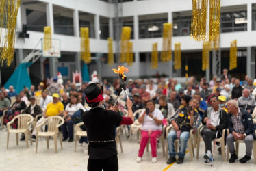 El evento de celebración para los loteros en Manizales. 
