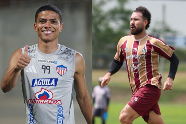 José Enamorado y Juan Pablo Nieto, figuras y referentes del Junior y el Deportes Tolima para la final de la Liga BetPlay II.