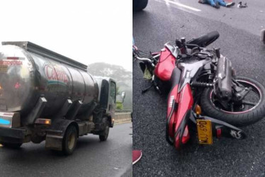 Hernán Mauricio Cano murió de manera instantánea tras chocar contra un camión cisterna en Manizales.