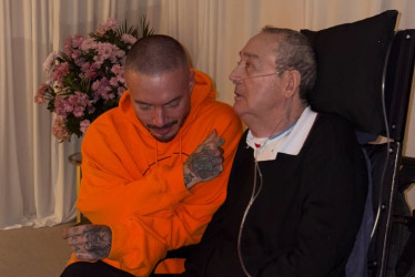 J Balvin con el profe Montoya.