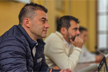  Ronald Bonilla, secretario Privado de Caldas, y Hernán Alberto Bedoya, presidente de la Asamblea de Caldas. 