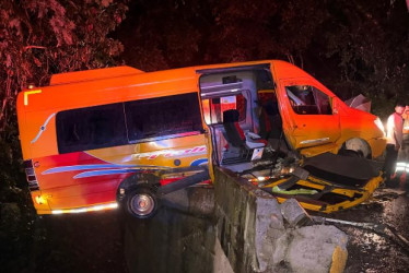 El carro accidentado.