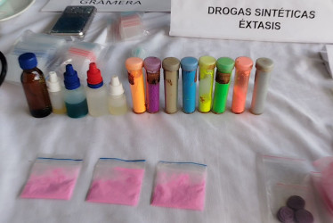 Parte de lo incautado.