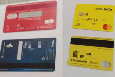 A Soto le hallaron cuatro tarjetas en su poder, y pretendía cometer el hurto cuando lo sorprendieron los uniformados.