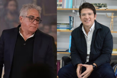 Augusto Rodríguez, director de la Unidad Nacional de Protección (UNP), y Miguel Uribe Turbay, senador y precandidato presidencial asesinado en el 2025.