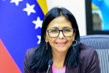 Delcy Rodríguez, presidenta encargada de Venezuela.