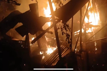 Incendio atendido por Bomberos 