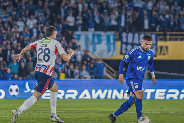 Junior de Barranquilla consiguió este domingo un triunfo por 2-1 ante Millonarios en El Campín