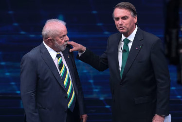 Lula y Bolsonaro, los últimos dos presidentes de Brasil.