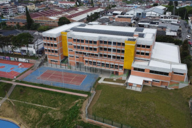 La nueva edificación de la Institución Educativa Gerardo Arias sede Jhon F. Kennedy.