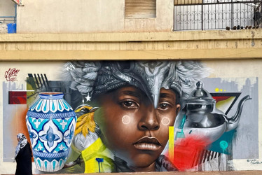 El muralista manizaleño SEPC llevó su graffiti hasta Marruecos