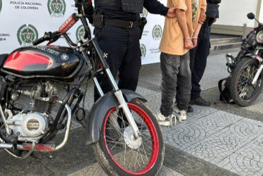 Las motos recuperadas.