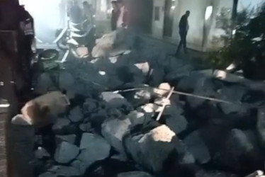 La obra contra la que se estrelló.