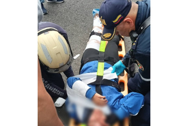 Las dos mujeres involucradas en el choque resultaron lesionadas y las trasladaron al hospital San Rafael.