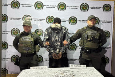 En ciudad del Eje Cafetero capturan a dos hombres con 1.000 dosis y 900 gramos de cocaína