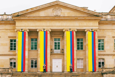 Fachada de la Casa de Nariño.
