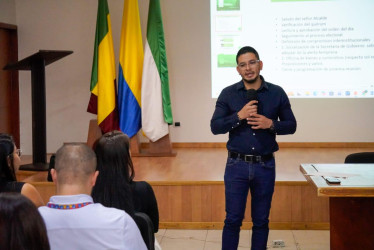 Autoridades del Quindío durante la instalación del Comité de Garantías Electorales.