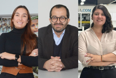 Laura Rivera Echeverri, Fernando Alonso Ramírez y Margaret Sánchez.