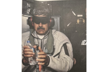 Nicolás Maduro tras su captura en Venezuela.