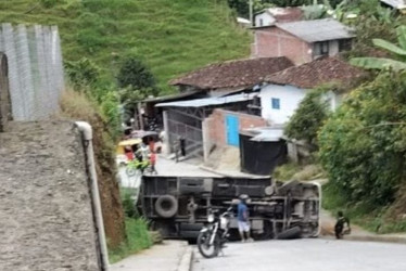 El accidente de este miércoles.