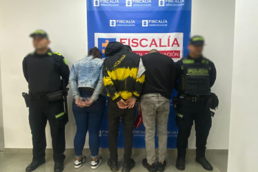 Juanda, Cristian y Pao, los detenidos.