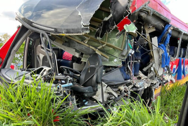 Accidente de este martes.