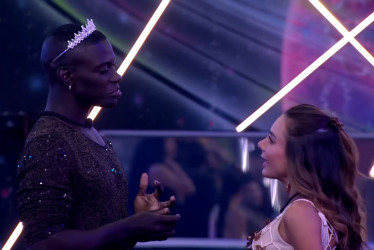 Campanita y Johanna Fadul durante el posicionamiento de la Casa de los Famosos Colombia el pasado domingo.