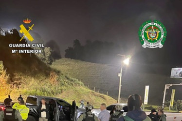 Foto | POLICÍA NACIONAL | LA PATRIA  Lo interceptaron cuando iba en un vehículo por la vía a Las Palmas. 