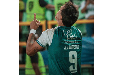 El argentino Juan Ignacio Dinenno marcó el único tanto del partido para darle la victoria 1-0 al Deportivo Cali ante el Atlético Nacional.